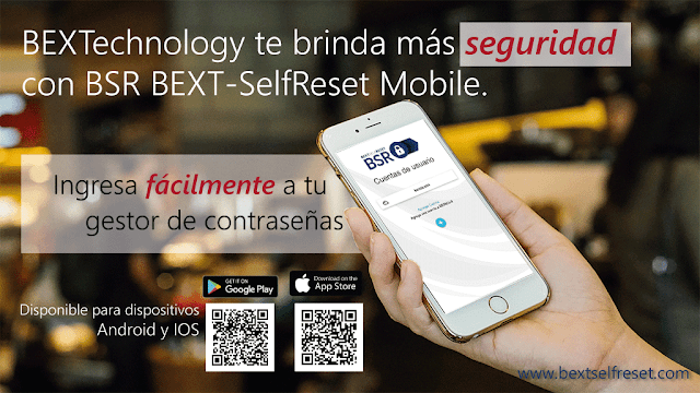 Gestión de contraseñas con BSR BEXT-SelfReset Mobile | BEXTechnology